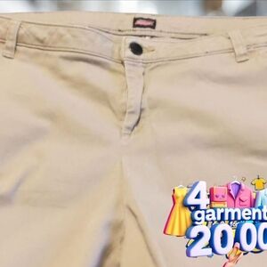 Dickies relax fit  Khaki color pants size 18 petite. 🎉Host pick🎉
